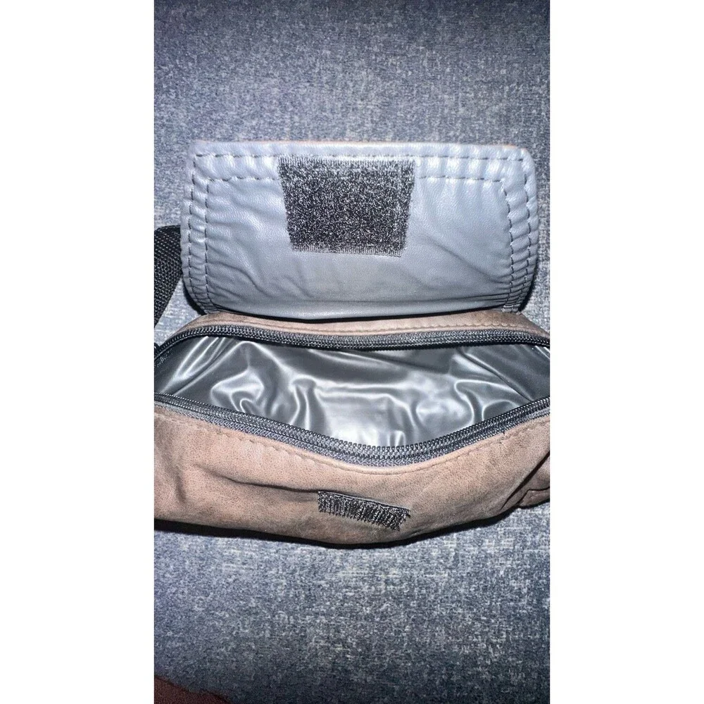 Bugle Boy Fanny Pack Brown Waist Belt Adjustable Retro 80 90s Hiking Leather VTG